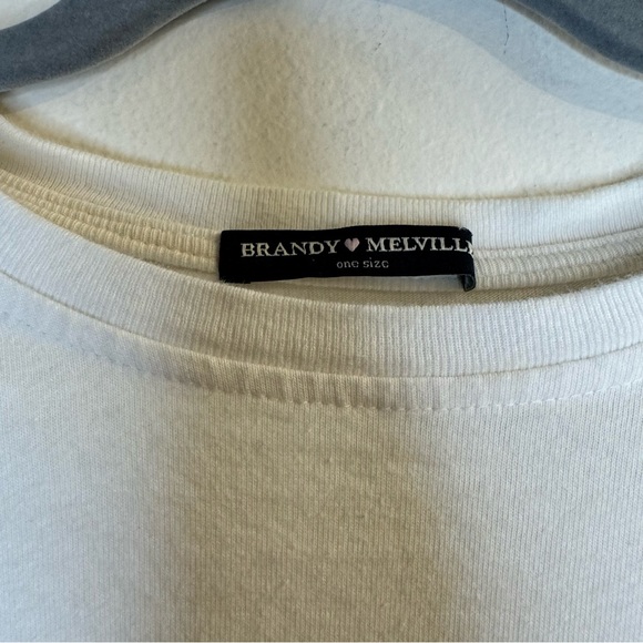 Brandy Melville Cropped Rainbow Short Sleeve T-Shirt One Size - Picture 4 of 4